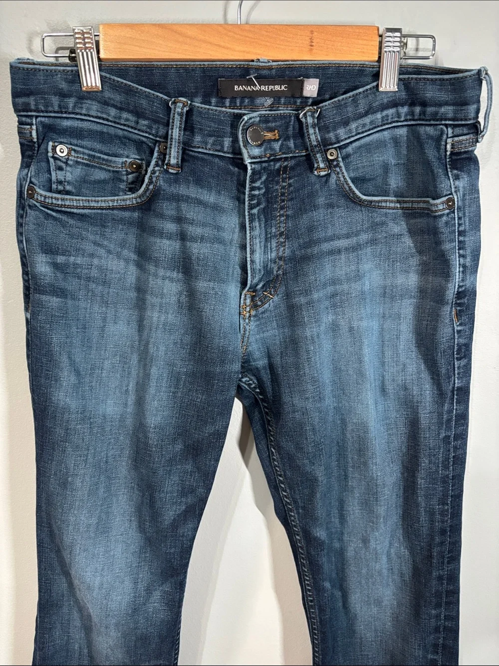Banana‎ Republic jeans men’s size 32 waist blue slim well worn and comfy